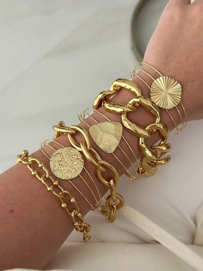qualidade das pulseiras folheadas